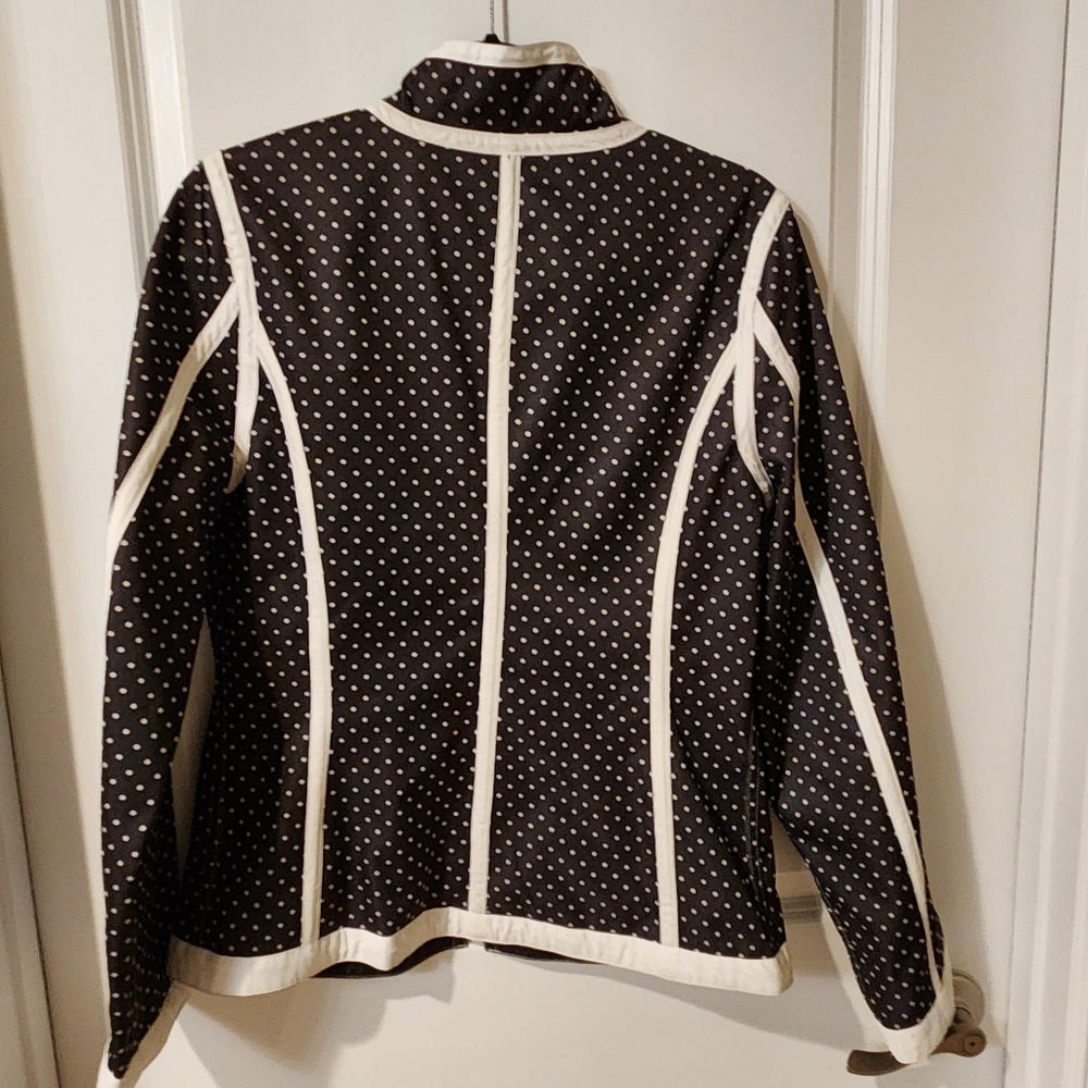 Utex Medium Jacket Reversible Black With White Po… - image 7